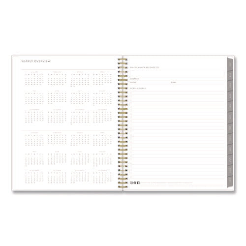 Kelly Ventura Mimosa Weekly/monthly Planner, Luscious Lemons Artwork, 11 X 8.5, Yellow/white Cover, 12-month (jan-dec): 2025