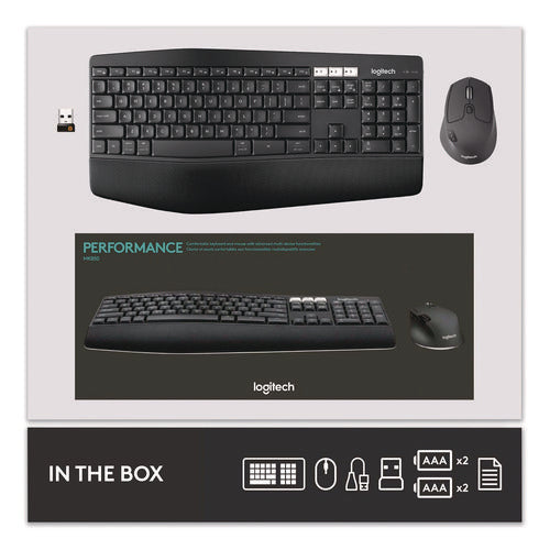 Mk850 Performance Wireless Keyboard And Mouse Combo, 2.4 Ghz Frequency/33 Ft Wireless Range, Black