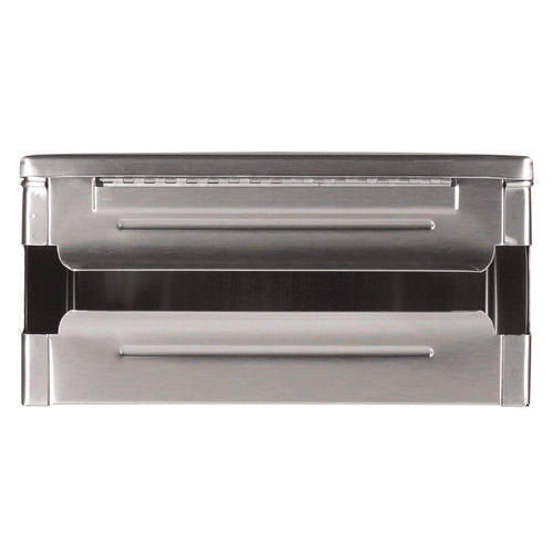 Surface-mounted Paper Towel Dispenser, 12.13 X 6.13 X 7.25, Satin Finish Stainless Steel