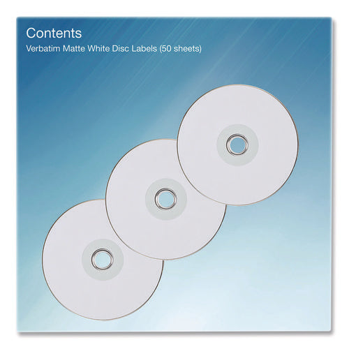 Inkjet Media Labels, Matte White, 50 Sheets/pack