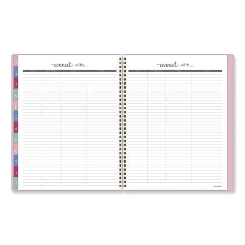 Harmony Weekly/monthly Poly Planner, 11 X 9.38, Pink Cover, 13-month (jan To Jan): 2024 To 2025