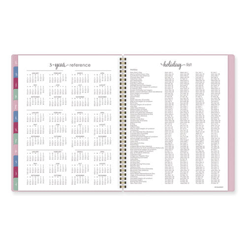 Harmony Weekly/monthly Poly Planner, 11 X 9.38, Pink Cover, 13-month (jan To Jan): 2024 To 2025