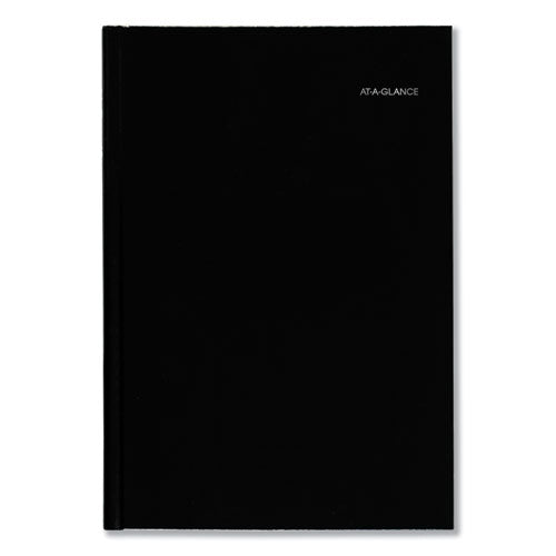 Dayminder Hard-cover Monthly Planner, Ruled Blocks, 11.75 X 8, Black Cover, 14-month (dec To Jan): 2023 To 2025