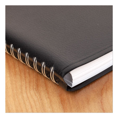 Dayminder Daily Appointment Book, 8 X 5, Black Cover, 12-month (jan To Dec): 2024