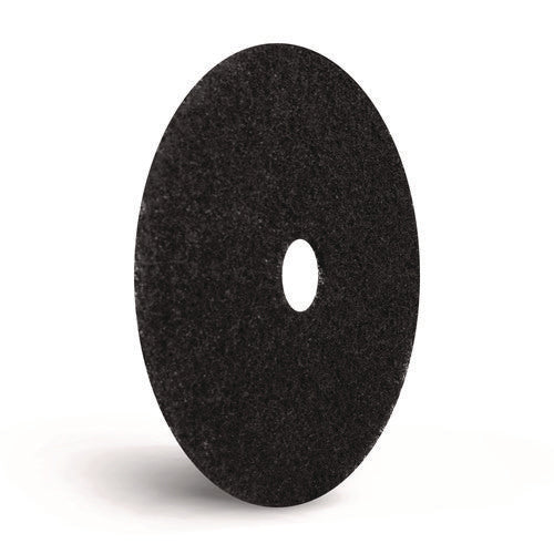 Stripping Pads, 12" Diameter, Black, 5/carton