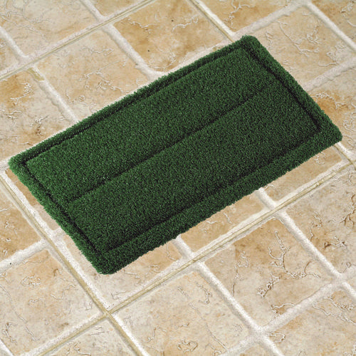 Turfscrub Brush Floor Pad, 14 X 20, Green, 4/carton