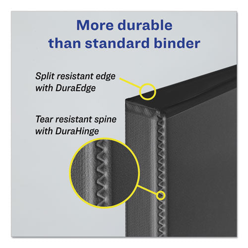 Durable View Binder With Durahinge And Slant Rings, 3 Rings, 2" Capacity, 11 X 8.5, Blue