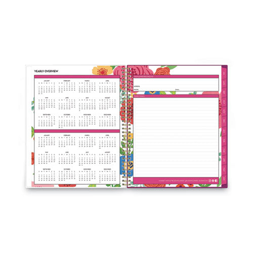 Mahalo Academic Year Create-your-own Cover Weekly/monthly Planner, Floral Artwork, 11 X 8.5, 12-month (july-june): 2023-2024