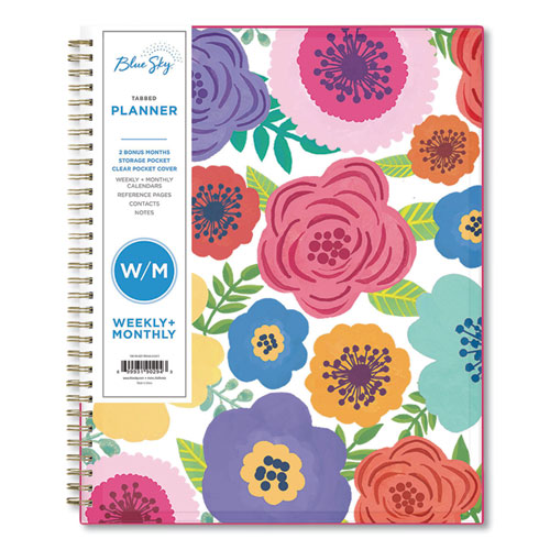 Mahalo Academic Year Create-your-own Cover Weekly/monthly Planner, Floral Artwork, 11 X 8.5, 12-month (july-june): 2023-2024