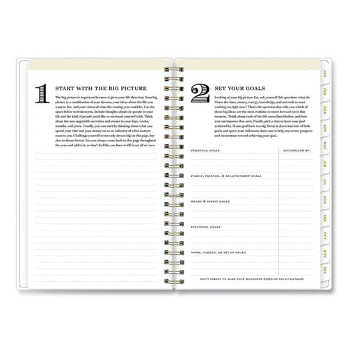 Day Designer Palms Weekly/monthly Planner, Palms Artwork, 8 X 5, Green/white Cover, 12-month (jan To Dec): 2024