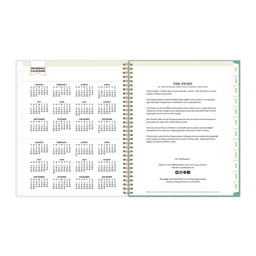 Day Designer Academic Year Weekly/monthly Frosted Planner, Palms Artwork, 11 X 8.5, 12-month (july To June): 2023 To 2024