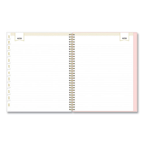 Day Designer Coming Up Roses Create-your-own Cover Weekly/monthly Planner, 11 X 8.5, Blush/cream Cover,12-month(jan-dec):2024