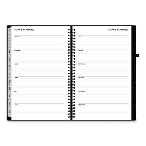 Aligned Weekly/monthly Planner, 8 X 5, Black Cover, 12-month (jan To Dec): 2024