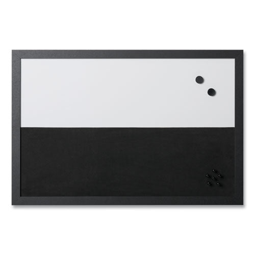 Black/white Message Board Set: (1) Bulletin, (1) Bulletin/chalk Planner, (1) Bulletin/dry Erase, Assorted Sizes, Black Frames