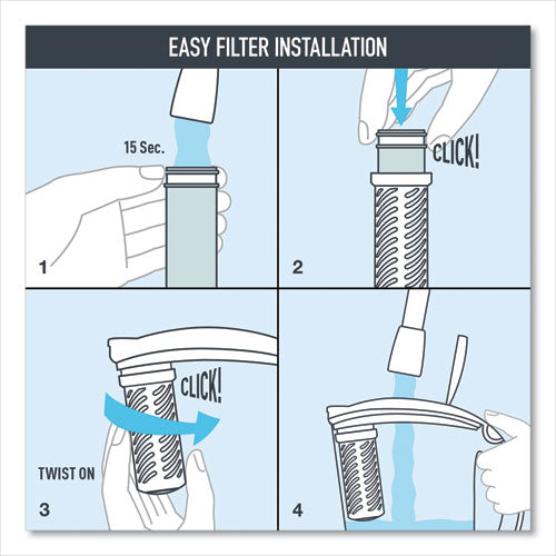 Stream Pitcher Replacement Water Filters, 3/pack