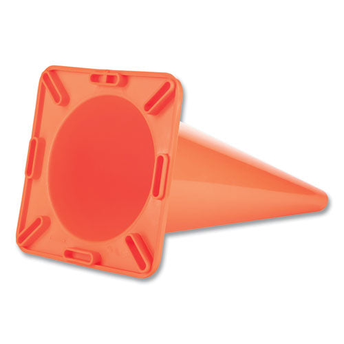 Hi-visibility Vinyl Cones, 18" Tall, Orange