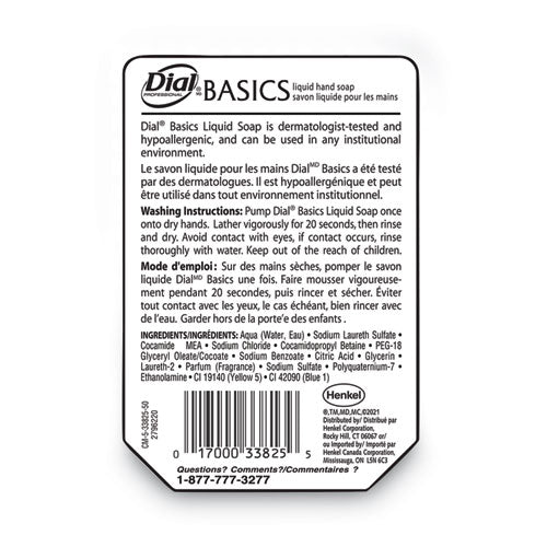 Basics Mp Free Liquid Hand Soap Refill For Versa Dispensers, Unscented, 15 Oz Refill Bottle