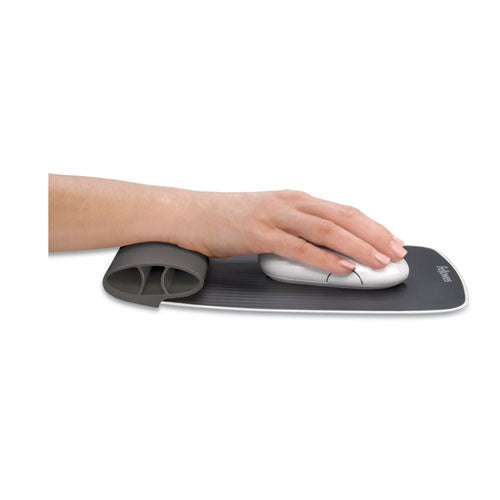 I-spire Wrist Rocker Mouse Pad With Wrist Rest, 7.81 X 10, Gray