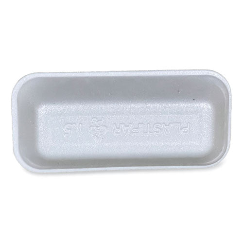Meat Trays, #1.5, 8.38 X 3.94 X 1.1, White, 1,000/carton