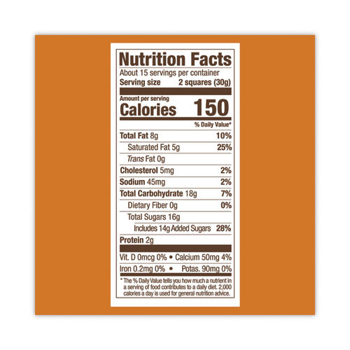 Milk Chocolate And Caramel Chocolate Squares, 15.96 Oz Bag