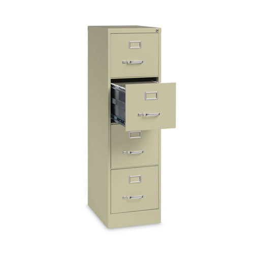 Vertical Letter File Cabinet, 4 Letter-size File Drawers, Putty, 15 X 22 X 52