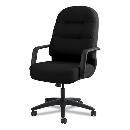 Pillow-soft 2090 Series Executive High-back Swivel/tilt Chair, Supports Up To 300 Lb, 17" To 21" Seat Height, Black