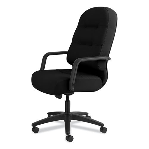 Pillow-soft 2090 Series Executive High-back Swivel/tilt Chair, Supports Up To 300 Lb, 17" To 21" Seat Height, Black