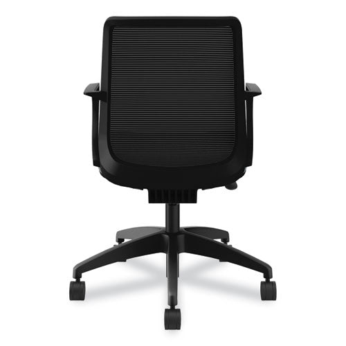 Cliq Office Chair, Supports Up To 300 Lb, 17" To 22" Seat Height, Basalt Seat, Black Back, Black Base