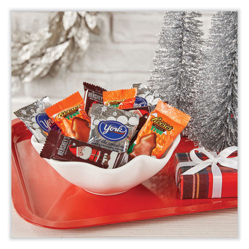 Holiday Shapes, Hershey’s/reese's/york Chocolate, White Creme, Peanut Butter Assortment, 31.8 Oz Bag