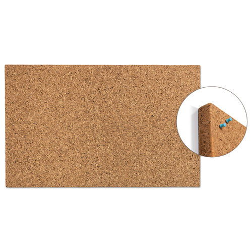 Idesign Frameless Cork Bulletin Board, 18 X 18, Tan Surface