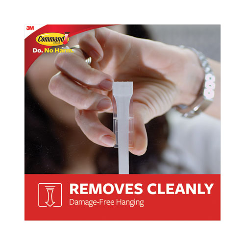 Refill Strips, Removable, Holds Up To 5 Lbs, 0.75  X 3.65, White, 6/pack