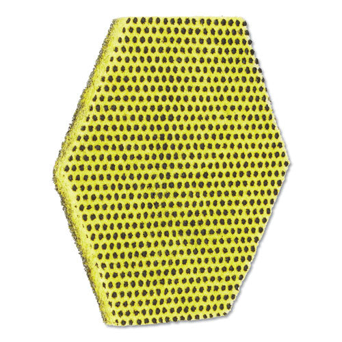 Dual Purpose Scour Pad, 5 X 5, Green/yellow, 15/carton