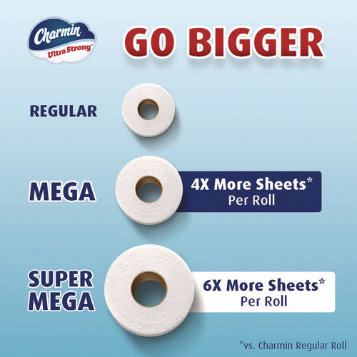 Ultra Strong Bathroom Tissue, Septic Safe, 2-ply, White, 363 Sheets/roll, 6 Rolls/pack