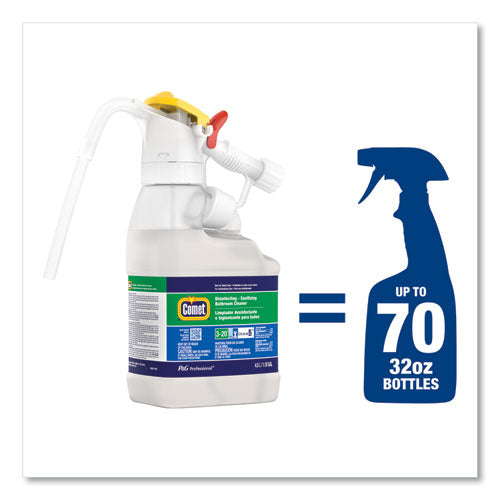 Dilute 2 Go, Comet Disinfecting - Sanitizing Bathroom Cleaner, Citrus Scent, , 4.5 L Jug, 1/carton