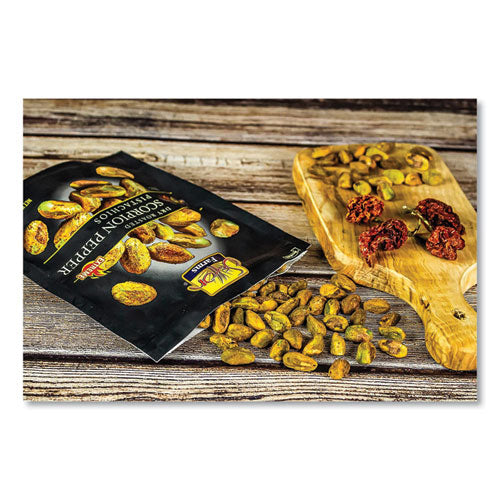 Scorpion Pepper Pistachios, 2.5 Oz Bag, 8/carton