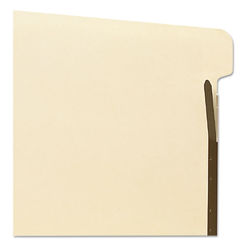 Self-adhesive Folder Dividers With Twin-prong Fasteners For Top/end Tab Folders, 1 Fastener, Letter Size, Manila, 25/pack