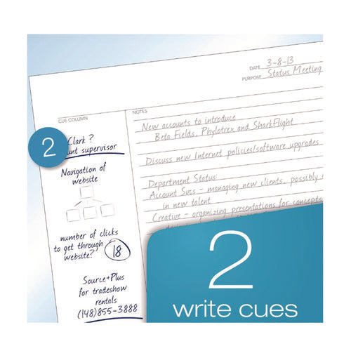 Focusnotes Filler Paper, 3-hole Punched, 8.5 X 11, Cornell Rule, 100/pack