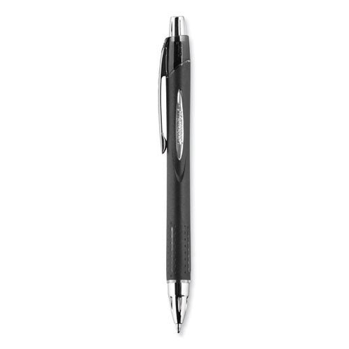 Jetstream Retractable Hybrid Gel Pen, Bold 1 Mm, Black Ink, Black/silver Barrel