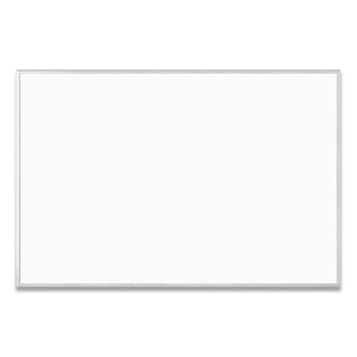 Melamine Dry Erase Board, 70 X 47, White Surface, Silver Frame